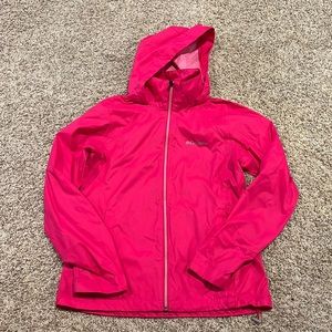 Columbia rain windbreaker jacket pink medium